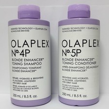 OLAPLEX No.4P  No.5P Blonde Enhancer Toning Shampoo  Conditioner NEW  SEALED