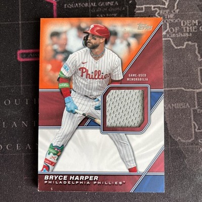 2026 Topps Major League Material Orange Relic Bryce Harper #MLM2-BH 9/25