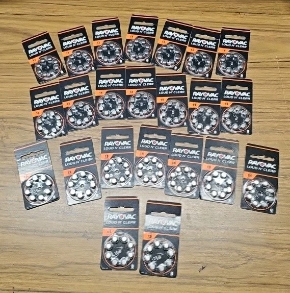 Rayovac Loud N Clear 13LC-8A Hearing Aid 23 Packs of 8 = 184 Battery Exp JAN '25