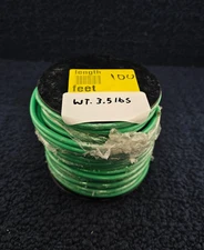 100ft 10 AWG 600V Wire, Heavy Duty, 3.5 lbs Weight - Green
