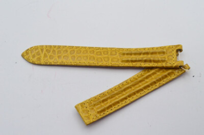 CARTIER PASHA LEDER ARMBAND 18MM FALTSCHLIESSE 16MM NEU 18-16 GELB NEU 