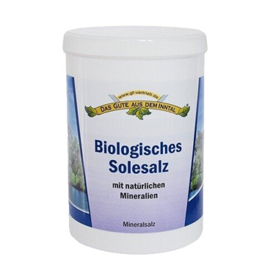 Biologisches Sole Badesalz Natur 1000g Badezusatz - Bio Natur Badesalz