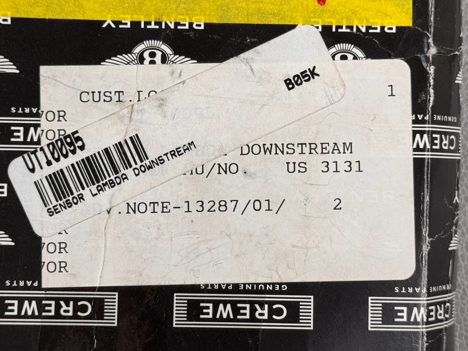 BRAND NEW! BENTLEY BOSCH LAMBDA DOWNSTREAM OXYGEN SENSOR OEM #UT10095