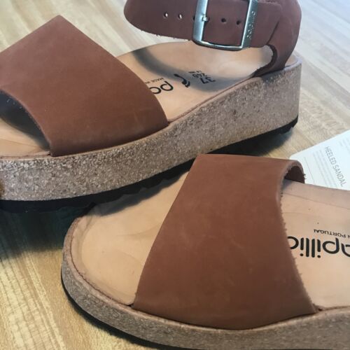 Sandalia Birkenstock Papillio Glenda plataforma cuña damas US-6 ajuste estrecho - Imagen 19 de 23