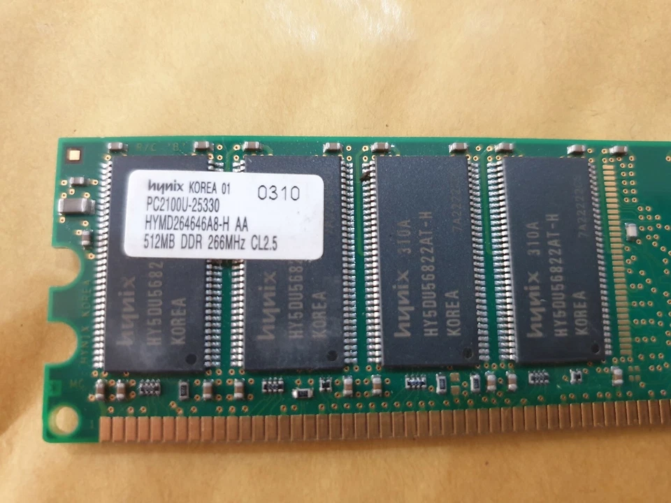 512mb HYNIX 266MHz PC2100U-25330 DDR DDR1 MEMORY RAM DIMM old DESKTOP PC - Image 3 of 3
