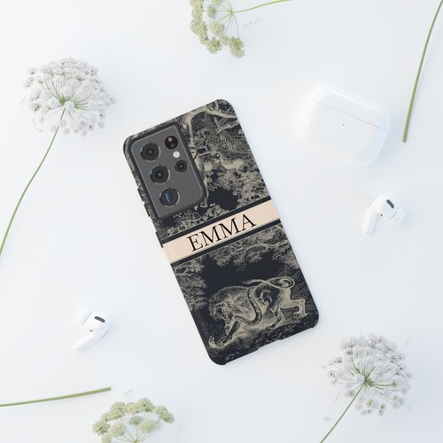 Custom Name Tough Phone Case with Lion & Monkey Design, Personalized Phone Cover - 第 247/263 張圖片