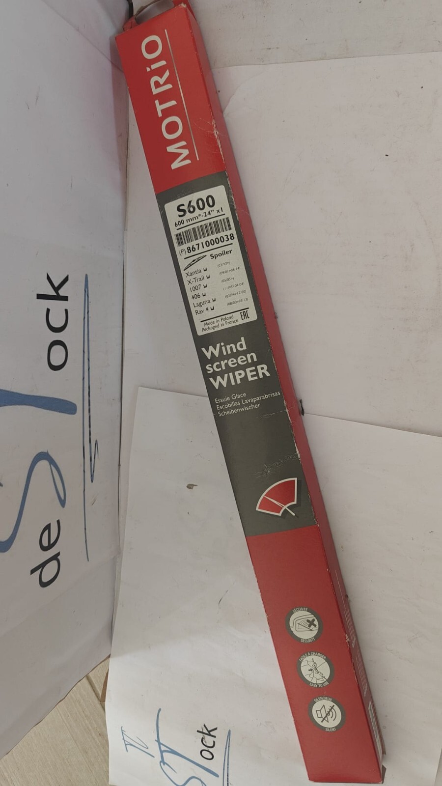 Balai d'essuie-glace 600mm pour remplacer l'essuyage avant usage sur Laguna et Xantia