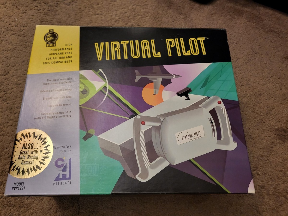 Virtual Pilot Yoke steering wheel Flight Simulator PC Gaming