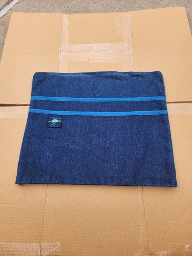 Genuine Aussie Pouch Chair Double Pocket Denim Design, Medium, 14 x 12in
