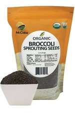 McCabe Organic Broccoli Sprouting Seeds, 1-pound, USDA  CCOF Organic Certified