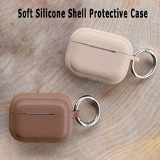 Durable Anti-Slip Lightweight Soft Silicone Shell Case with Buckle for AirPods 3