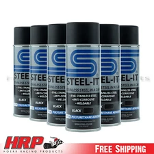 Steel-it 1012D Black Polyurethane Stainless Steel Spray 12oz Can Pack of 6
