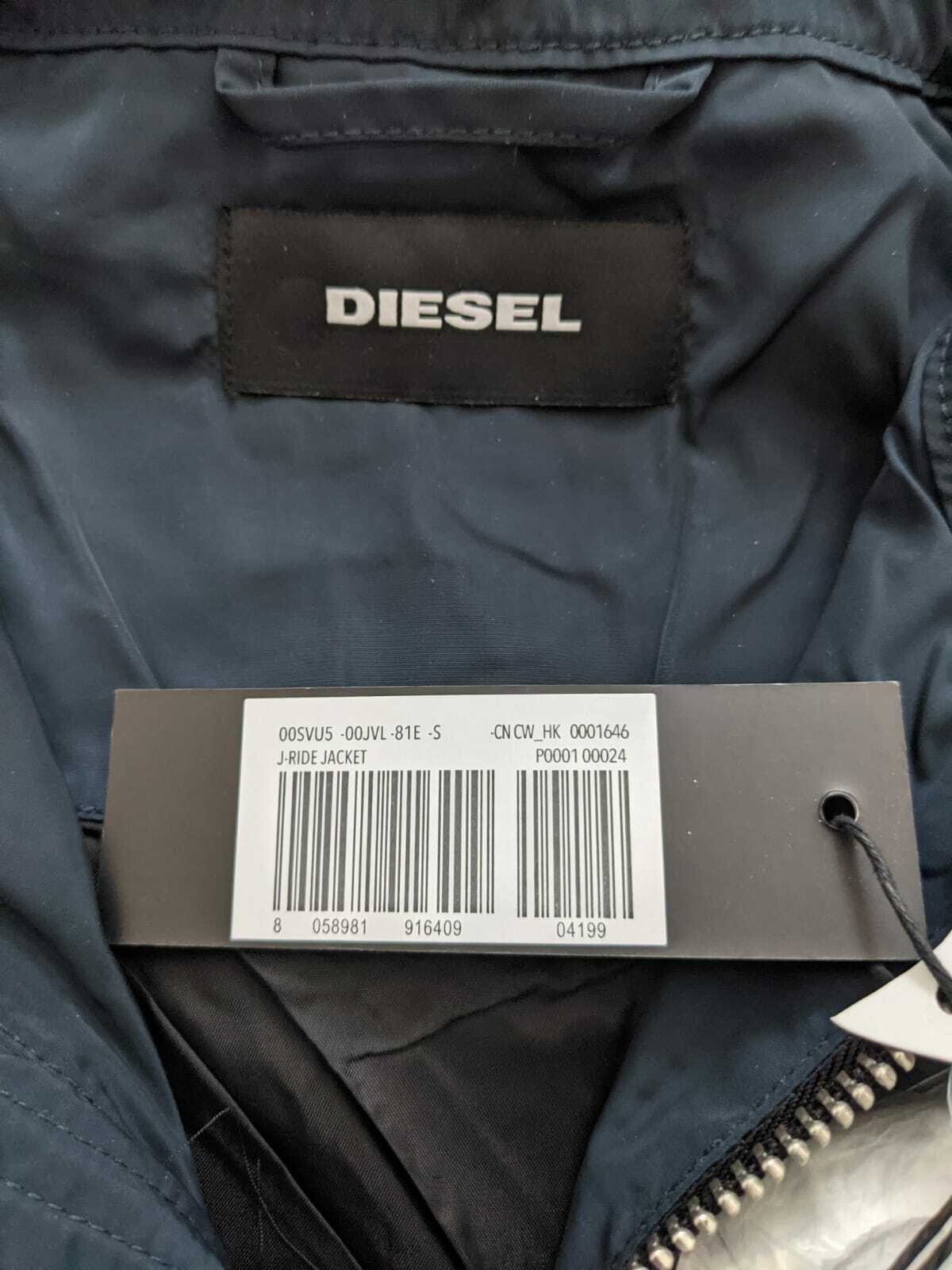 Diesel J-ride Jacket Navy Size S 100 