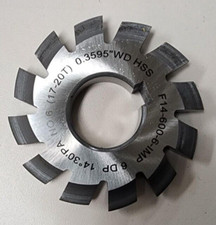 Involute Gear Cutter 6DP 14.5 PA 6