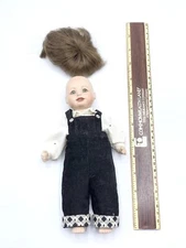 The Prestige Collection "Mark" Porcelain Bisque Doll Black Pants Jumpsuit DG 98