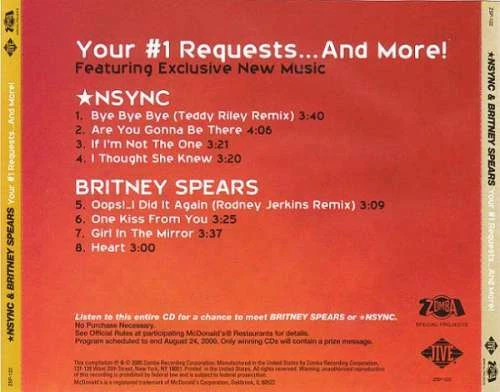 *NSYNC / Britney Spears - Your #1 Requests...And CD Comp 2842 - Bild 3 von 4