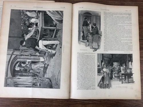 2x L'ILLUSTRATION 1897 Manufacture de SEVRES - Imagen 5 de 5