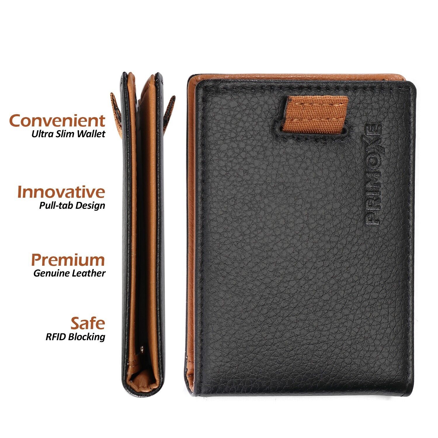 Slim Wallet for men - Mens Slim Wallet Minimalistic Slim Pocket Wallet
