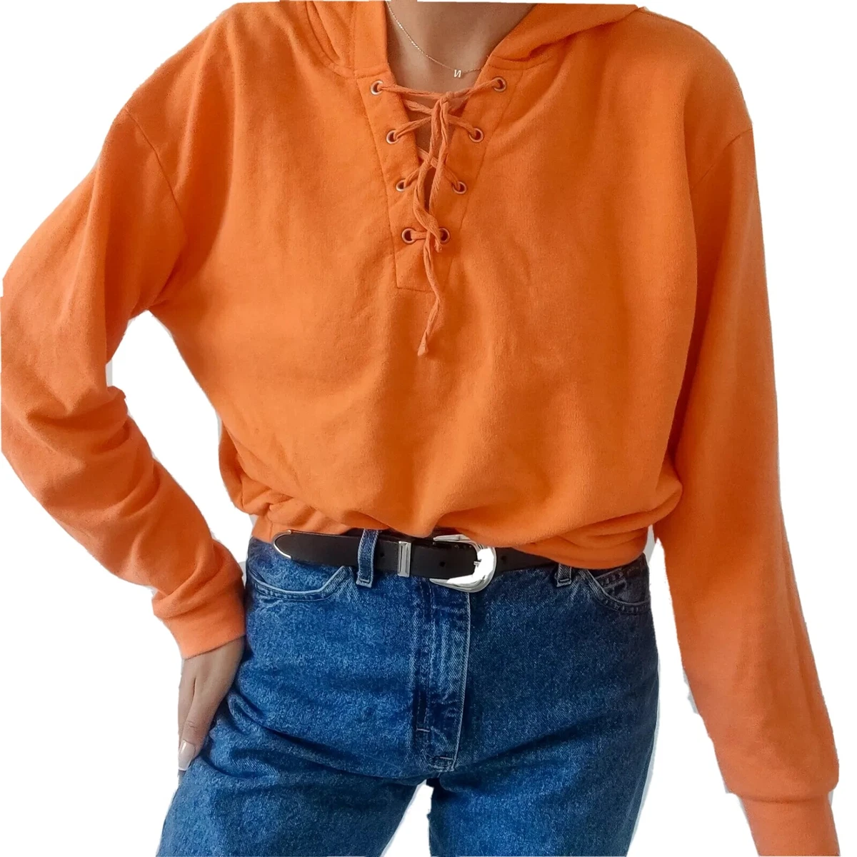Forever 21 hotsell orange hoodie