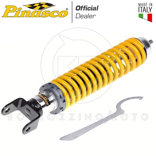 Kit Ammortizzatori Neri Regolabili Carbone Vespa PE PX ARCOBALENO 125 150 200 - Foto 10