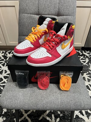 Size 11.5 - Jordan 1 Retro High OG Light Fusion Red. Never worn with box, laces 
