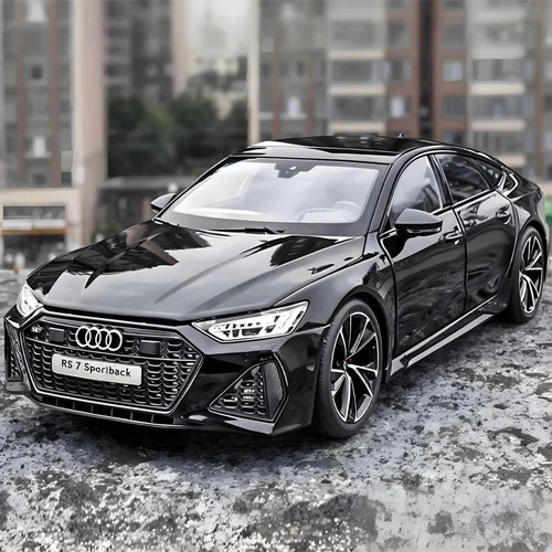 1:18 AUDI RS7 Sportback Key Version Diecast Car Model Collectible Sound & Light - Picture 8 of 19