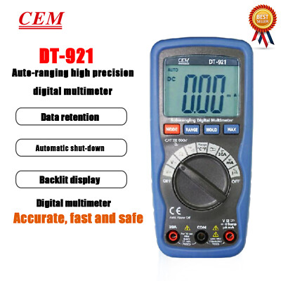 DT-921 Compact True RMS Digital Multimeters Digital Display #