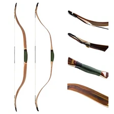 AF Archery 50" Wood Turkish Traditional Recurve Bow for Horseback Hunting