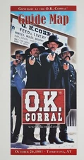 1981 Tombstone Arizona AZ OK Corral Guide Map Tourist Vintage Travel Brochure