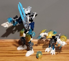 100% Complete & Retired Lego Bionicle: Kopaka & Melum - Unity Set (71311) w/ Man