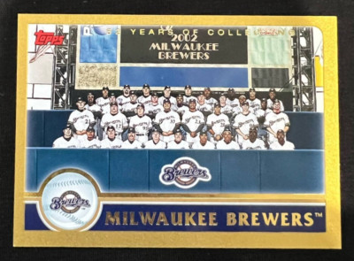 Milwaukee Brewers 2003 Topps Gold Parallel #645 Team Photo #0246/2003