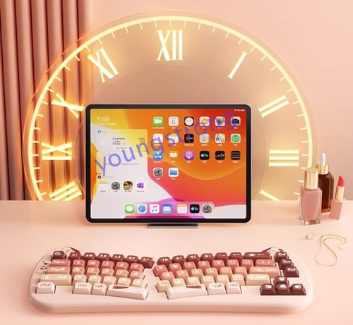BOW K666DL Tri-Mode 2.4G Wireless Bluetooth Wired Ergonomic Keyboard For PC Win - Picture 9 of 15