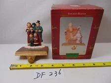 Santa’s Collection Christmas Carols Holiday Cast Iron Base  Stocking Hanger