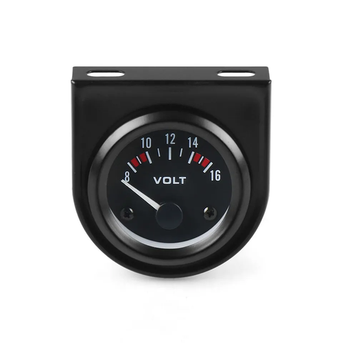 2" 52mm White LED Car Auto Mechanical Volt Voltmeter Voltage Gauge Meter 8-16V - Picture 4 of 8