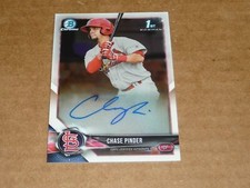 2018 Bowman Chrome CHASE PINDER AUTOGRAPH/AUTO CARDINALS E4433