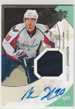 2010-11 SPx #188 Marcus Johansson JSY AU RC 640/799 jersey autograph rookie
