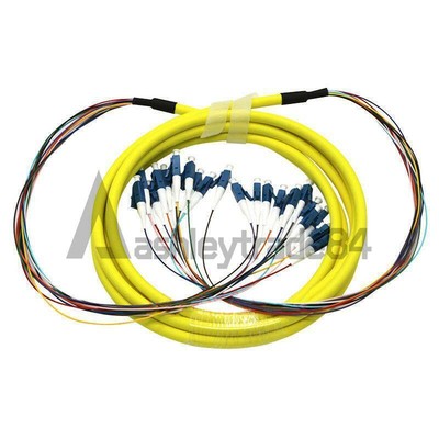 10 M LC - LC Single Mode 12   9/125 Indoor Fiber Cable Optical Patch Cord #A6-36