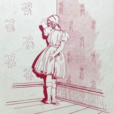 Vintage 1935 Crosspatch Mary Larned Sheet Music Girl Punished Timeout In Corner