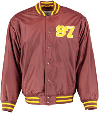 Tna Brown Stadium Jacket - Varsity Inspired Bomber Jacket Uk L