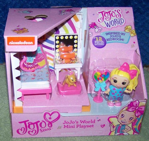 Nickelodeon JoJo Siwa Jojo's World Mini Bedroom Playset New