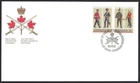 🍁Canada   #1008A  Pair  "ARMY REGIMENTS"   Brand New 1983 First Day Cover