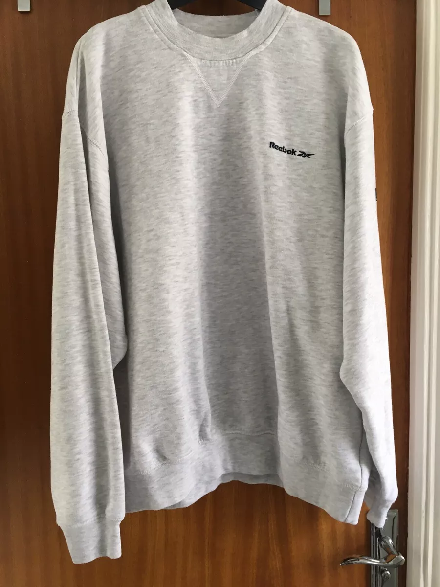 Reebok vintage sweatshirt silver sale
