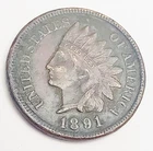 1891 P Indian Head Cent Penny  *XF - EXTREMELY FINE DETAILS*  **FREE SHIPPING**