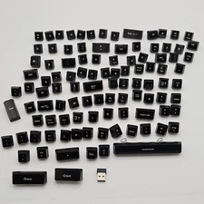 NPET K11 Wireless Gaming Keyboard REPLACEMENT KEYS & RECEIVER/DONGLE ONLY, Black