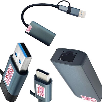 Adapter 3.0 Ethernet USB C LAN Netzwerk Patchkabel DSL RJ45 Netzwerkadapter