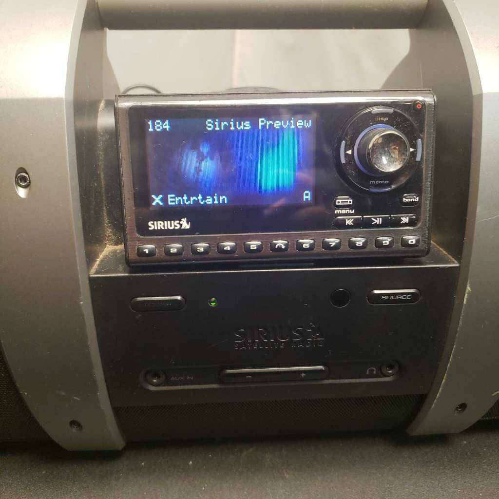 Sirius SUBX1 Portable Satellite Radio Boombox Dock & Play Black Tested eBay