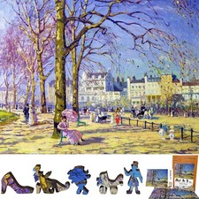 Wooden Jigsaw Puzzle for Adults by FoxSmartBox - 172 Pieces - Hyde Park