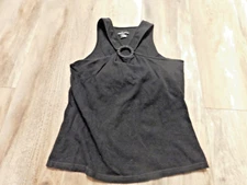 VICTORIA SECRET MODA INTL BLACK TANK BRA TOP SIZE MEDIUM