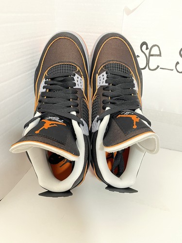 Nike Air Jordan 4 Retro SE Sail/Black "Starfish" CW7183-100 Women's Size 9 - Picture 6 of 9
