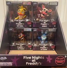 SET OF FIVE NIGHTS AT FREDDY'S DIE CAST METALFIGS JADA TOYS FNAF Display BOX
